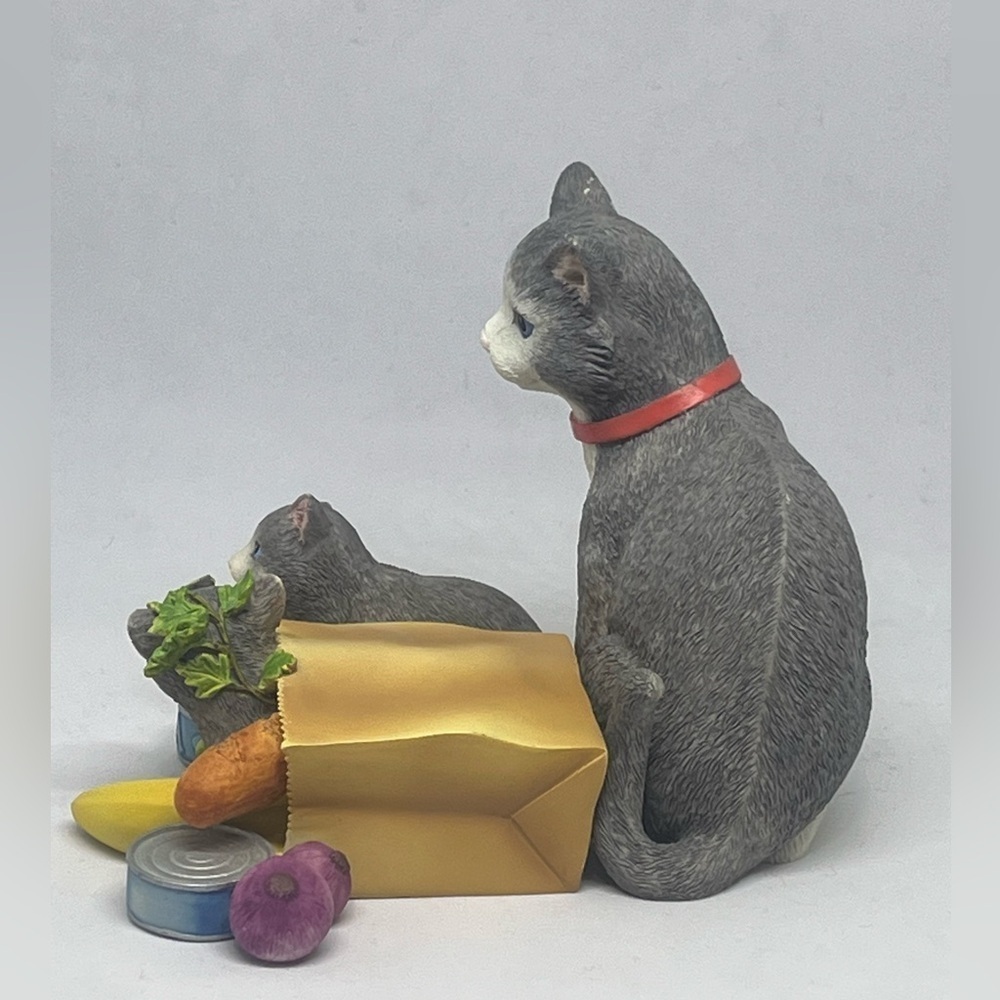 LENOX GROCERY GIDDY KITTIES, CAT KITTENS FIGURINE, CAT LOVERS, MISCHIEF! - Picture 5 of 8
